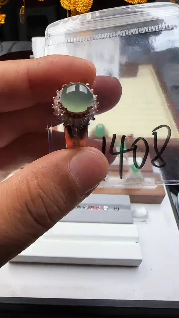 裸石翡翠缅甸A货翡翠  1408