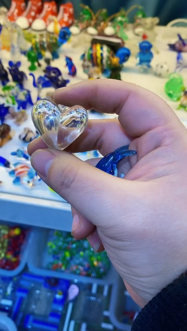 【闪购商品】琉璃手工艺品微瑕爱心
