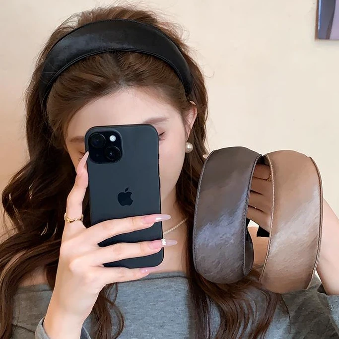 缎面宽边发箍女2025新款高级感头箍洗脸压发百搭头饰洋气时尚发卡