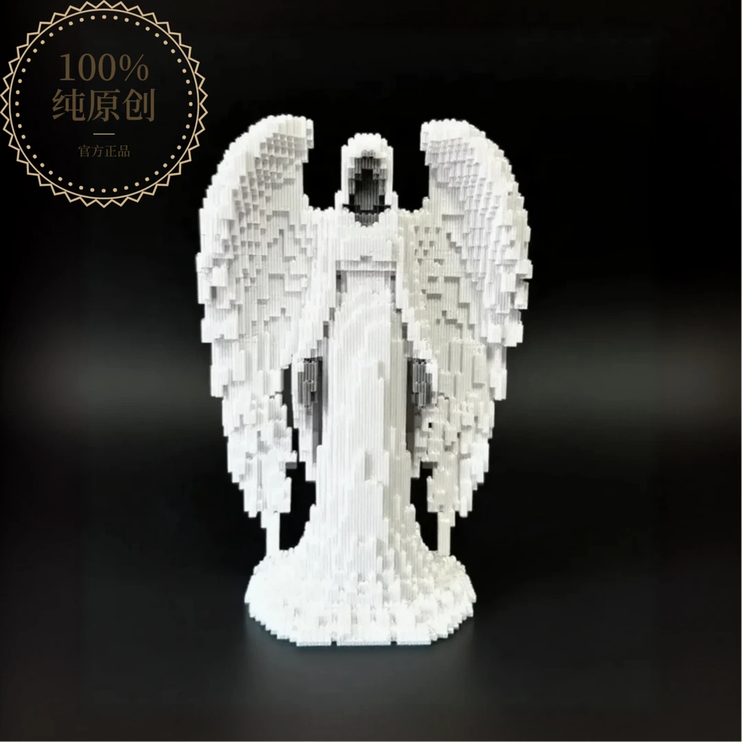 【首发】天使原创潮玩微颗粒拼装积木立体拼搭摆件电子图纸