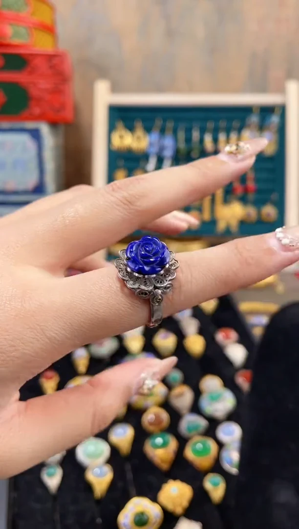 【闪购商品】非遗花丝镶嵌戒指