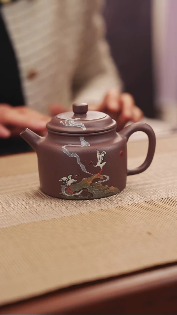 原矿德中泥绘泥绘紫砂壶20