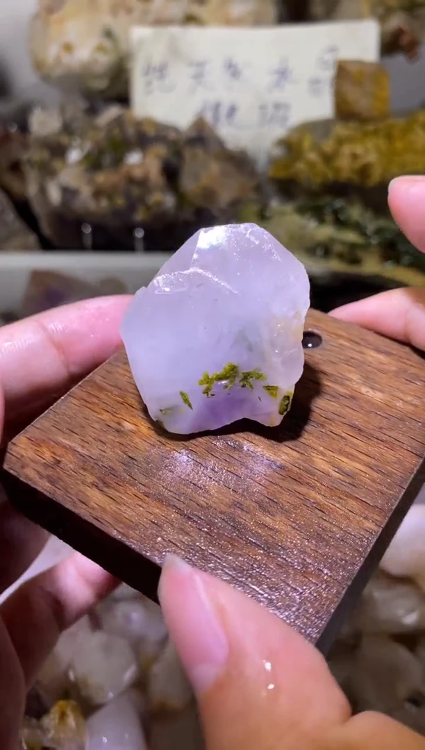 未镶嵌珠宝半成品水晶91号 绿帘花园水晶