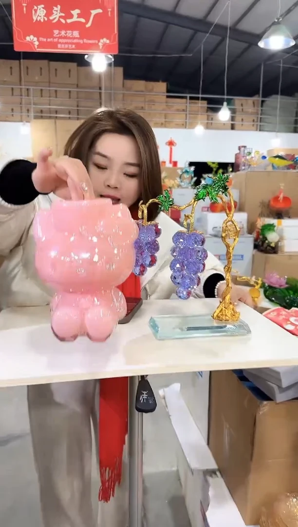 【闪购商品】玻璃于清花器Z-早67
