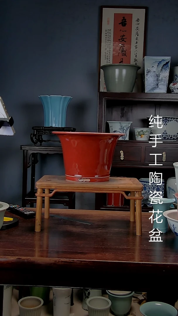 景德镇手工陶瓷花盆