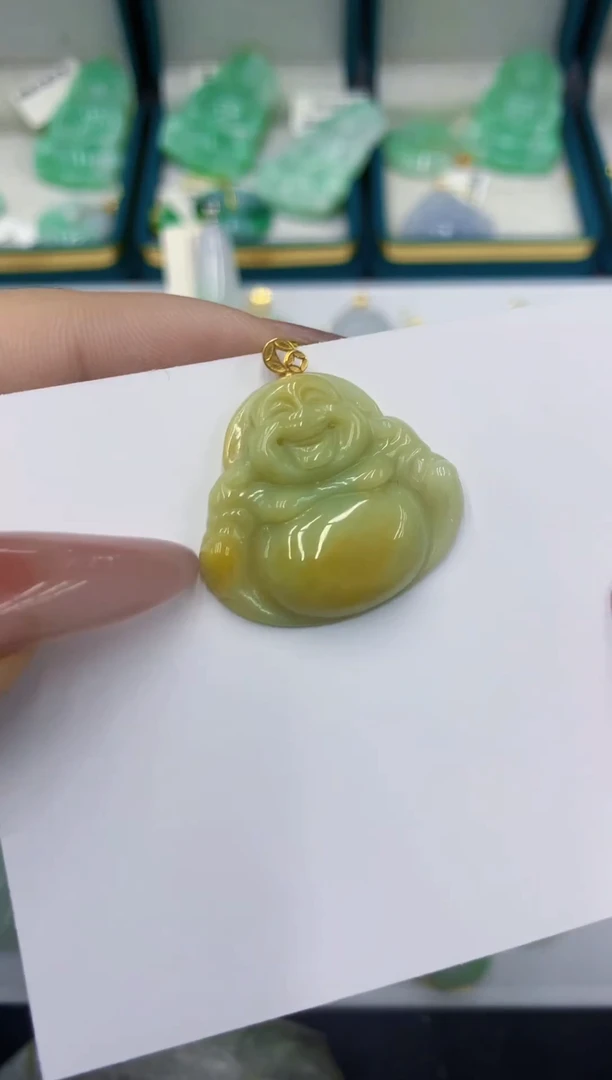 颈饰18K金镶嵌翡翠11111