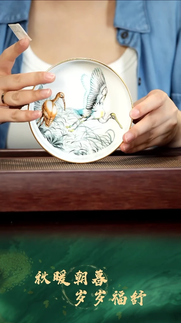 茶壶紫砂仙鹤壶承12