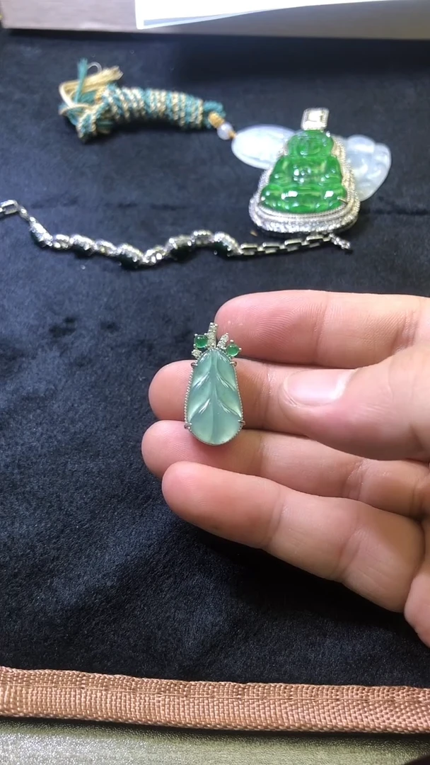 吊坠(不含链)合金翡翠吊坠