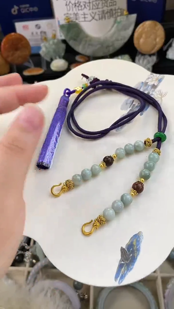 未镶嵌手链翡翠双勾可调节半珠链