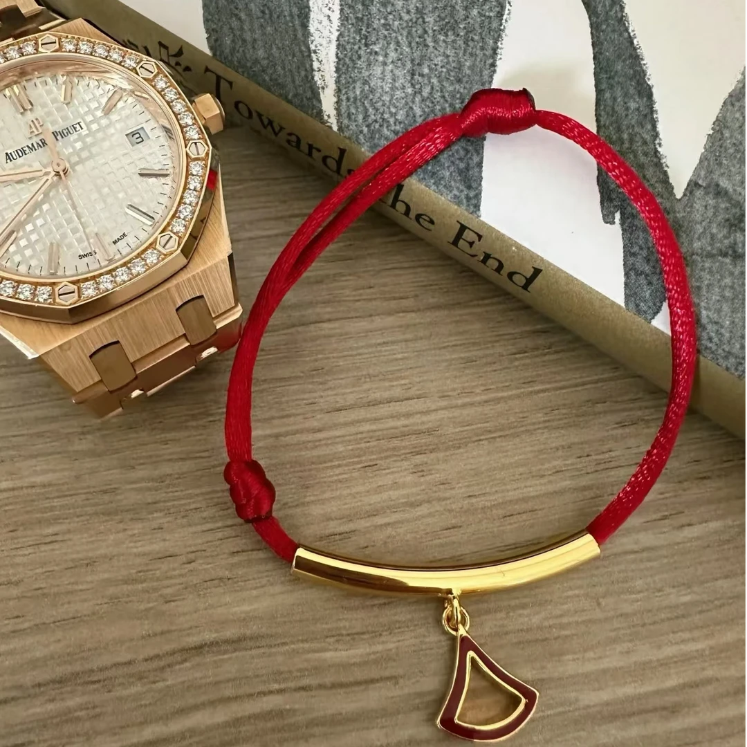 铜合金布艺手链 裙子红绳手链 154
