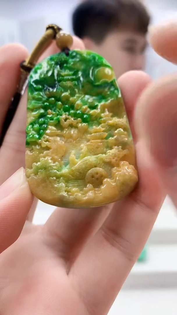 未镶嵌定制翡翠4868bb-毛货挂件40