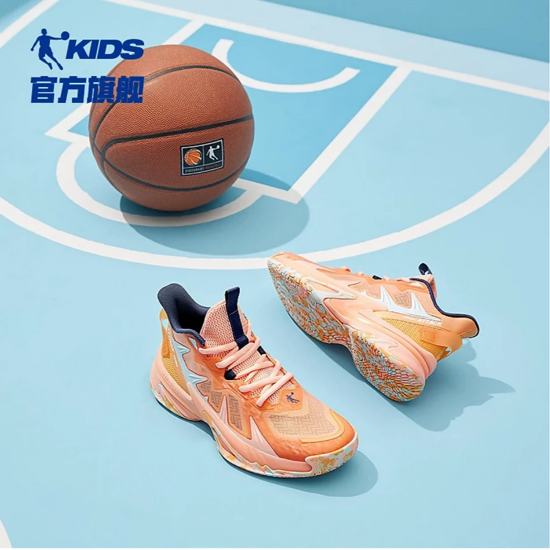 【轻影】乔丹儿童男童鞋夏季momo纱运动鞋网面鞋减震跑步鞋透气跑鞋