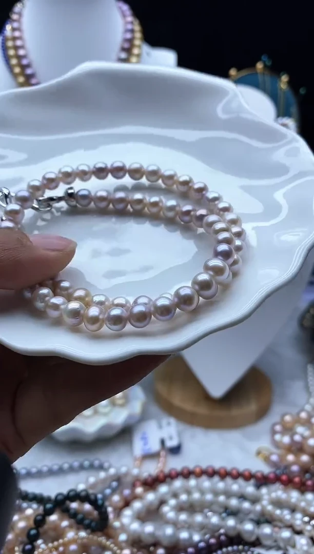 淡水珍珠未镶嵌项链珍珠项链