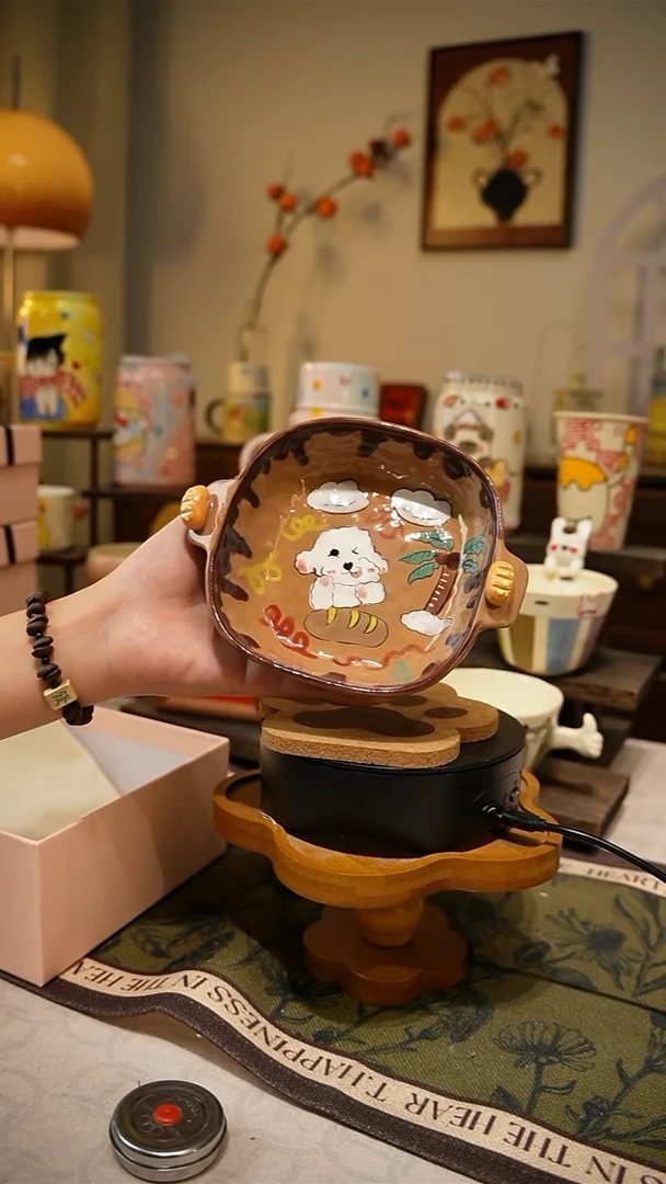 摆件【不带盒子】528高温釉下彩