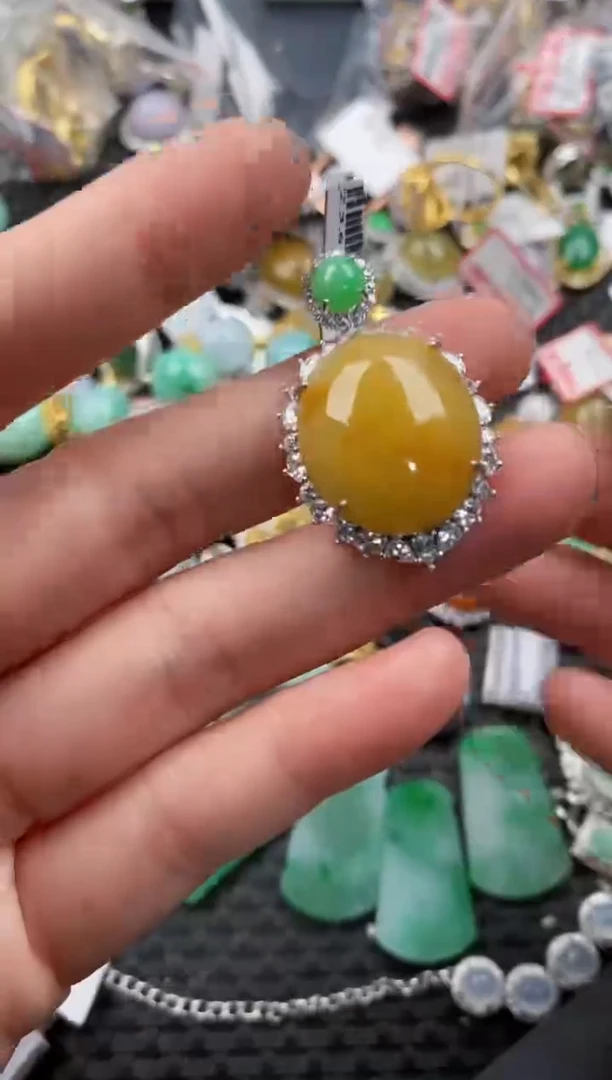 银S925镶嵌戒指翡翠333              6