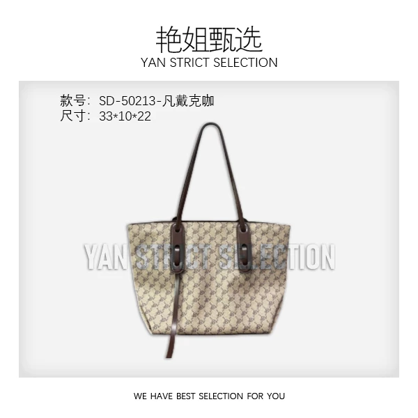 【艳姐甄选】SD-50213-凡戴克咖 轻奢时尚百搭新款女包
