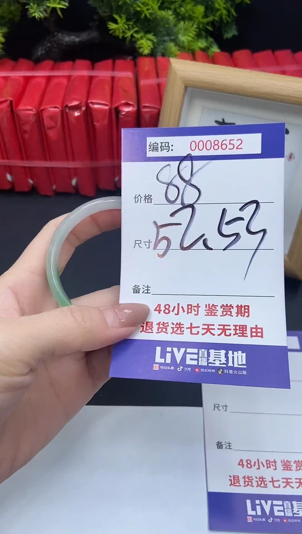 未镶嵌手镯翡翠0008652