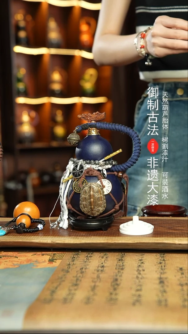 174号精品大漆酒葫芦防腐防渗装水茶酒