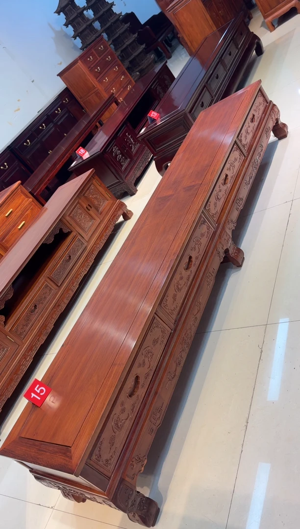 花梨木类柜类家具吉****?非州花梨电视