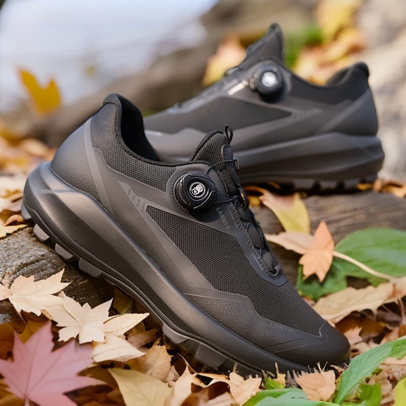 老人头2025新款男士超轻户外透气鞋防臭网面耐磨防滑减震徒步鞋