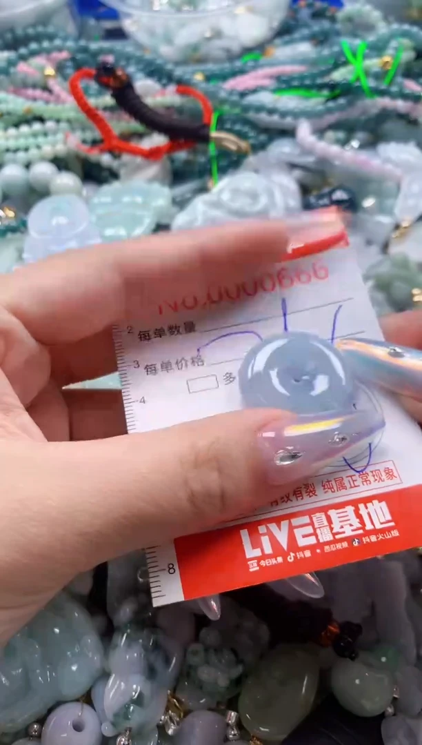 翡翠未镶嵌吊坠(不含链)0666