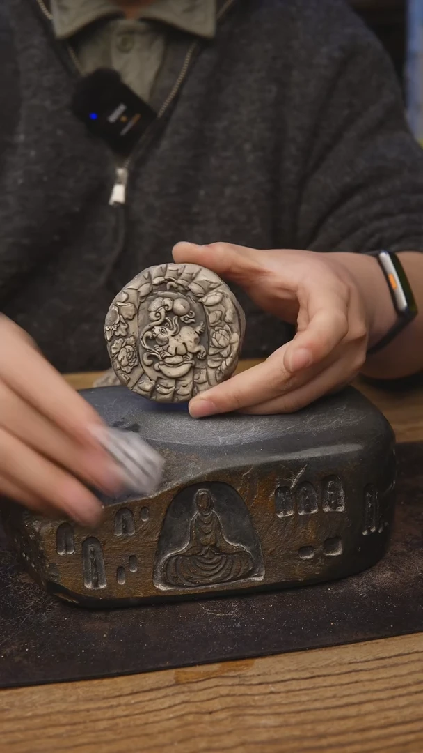 甘石陶艺麻线鼓款388