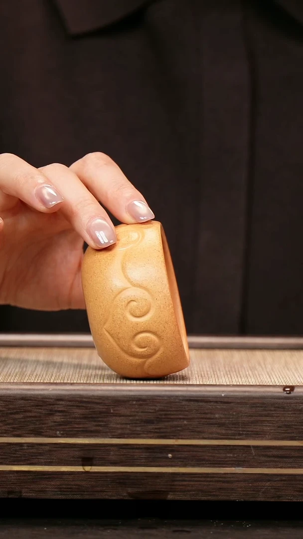 茶壶紫砂原矿老宕口黄金段 如意杯