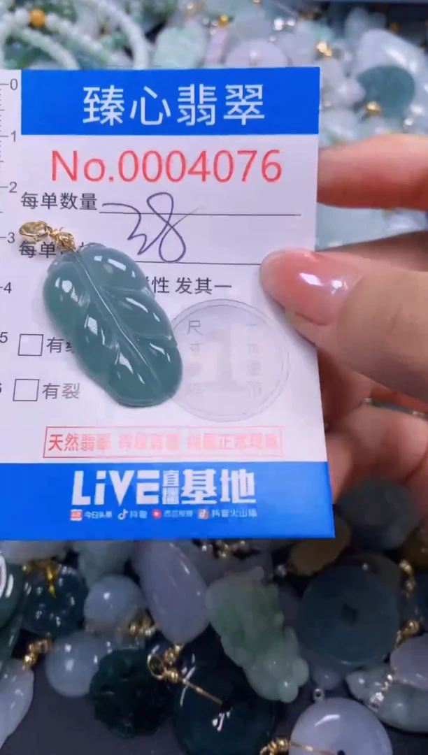 吊坠(不含链)未镶嵌翡翠4076