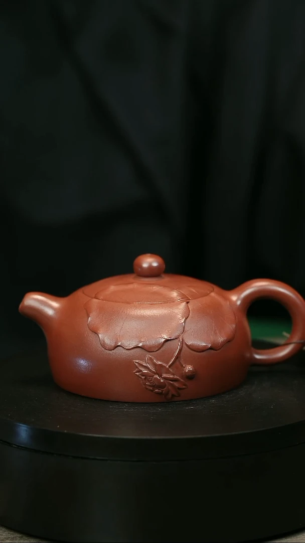 茶壶紫砂向**光H2228荷叶半月