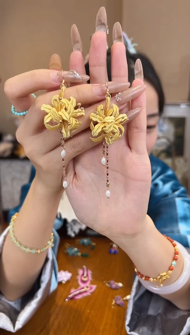 刺绣苏绣世家非遗手工（耳环）