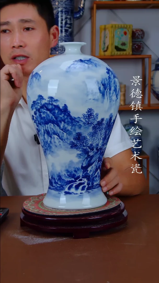 现代景德镇手工手绘陶瓷摆件36