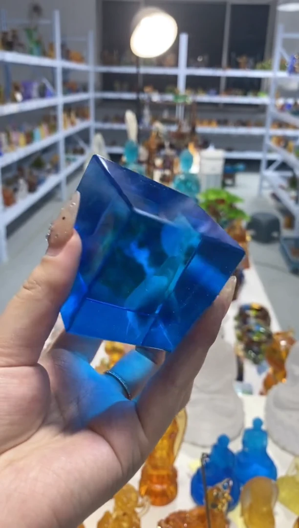 手工艺品琉璃全品 蓝色底座 古法琉璃 假一罚十 有运费险