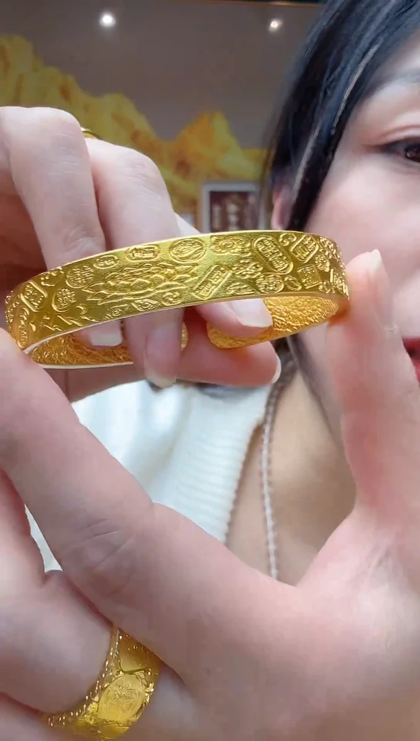 合金无古法窄吉言手镯