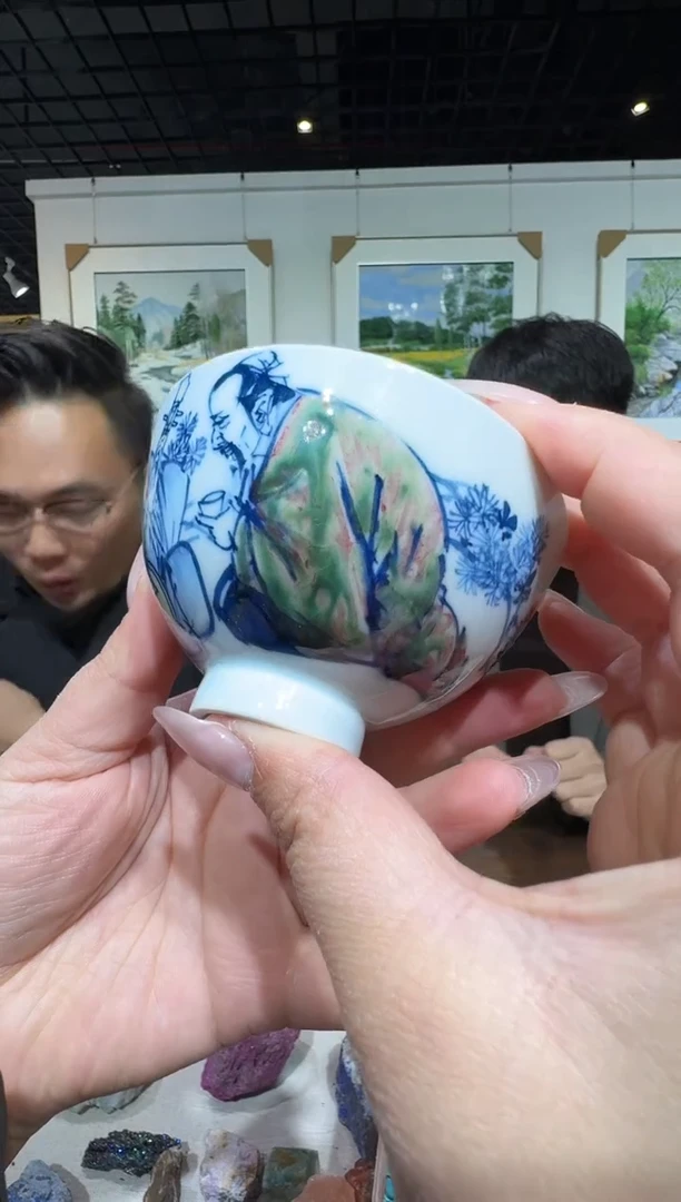 摆件陶郭晋陶瓷流水-7