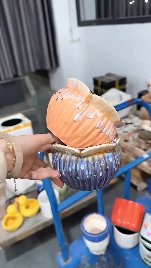 高温陶瓷花盆+E279