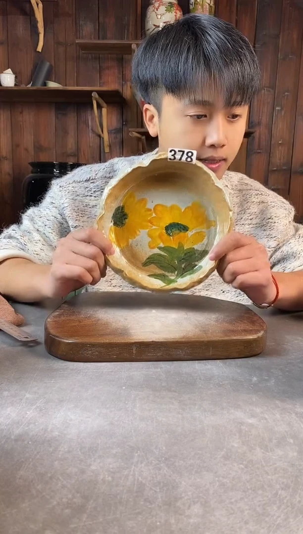碗378，手工手绘，超值陶瓷