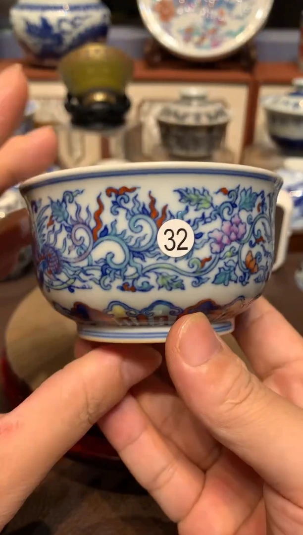 浅*32斗彩杯子00