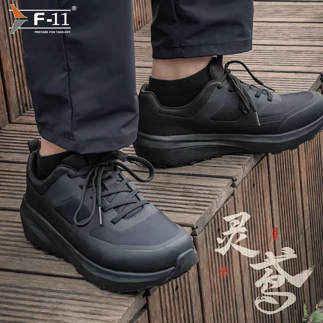 F11灵鸢战术跑鞋低帮徒步透气轻便登山鞋防滑耐磨休闲舒适运动鞋