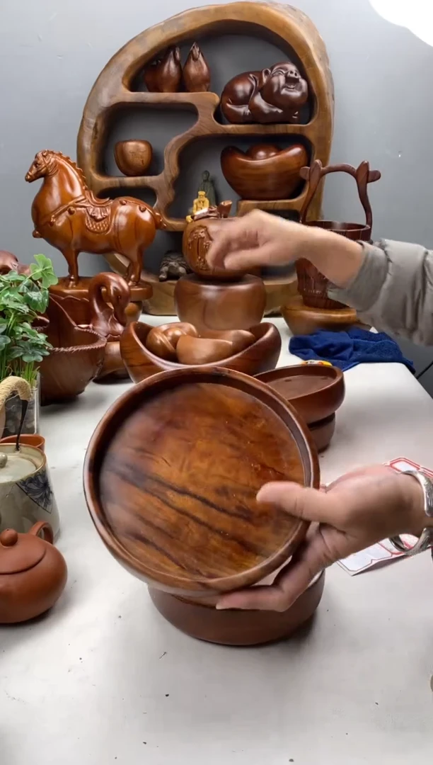 香樟木7香樟木一大一小圆盘