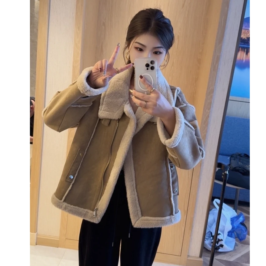 加绒加厚拉链款机车服201-300