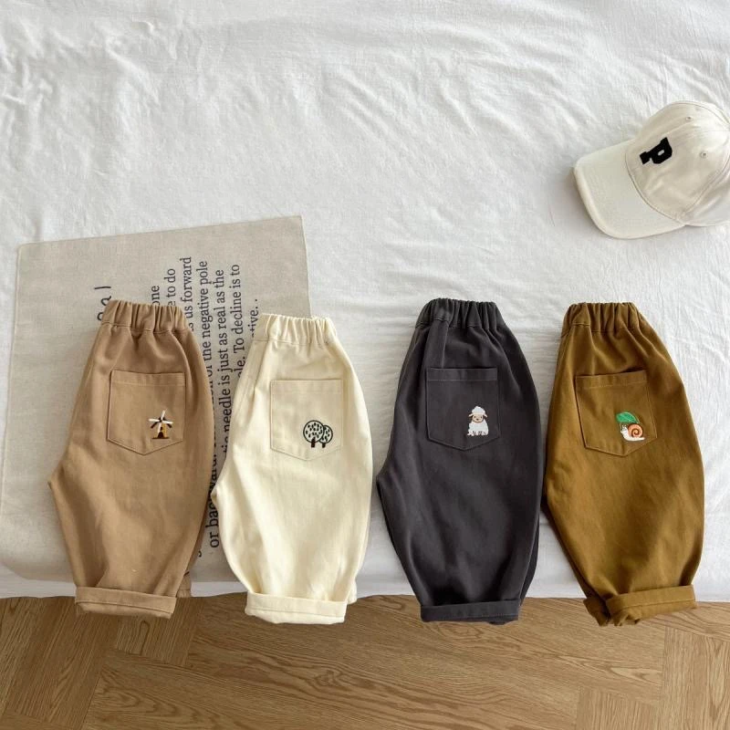 男宝宝休闲裤春秋新款男童萝卜裤洋气百搭长裤婴幼儿童直筒裤裤子