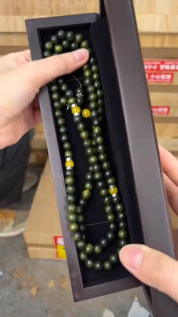 品茗文玩阁阴沉金丝楠108颗链接@@ys1003