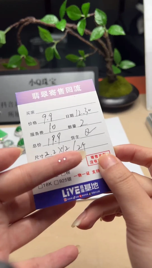 颈饰未镶嵌翡翠裸石一对