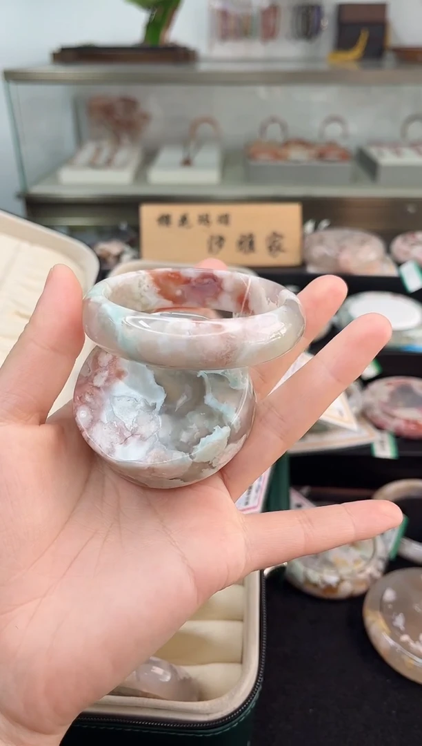 未镶嵌手镯石英质玉57圈口（赠品镯心）S9416