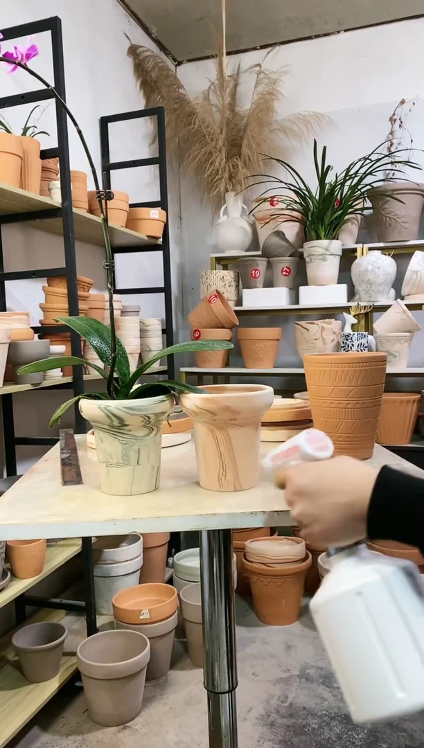 【闪购商品】红陶13*13双色蘑菇组合 2盆无托