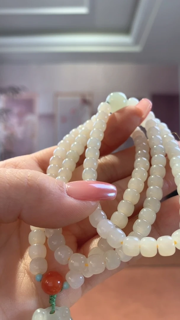 【闪购商品】和田玉珠串未镶嵌蜂蜜水老型多圈