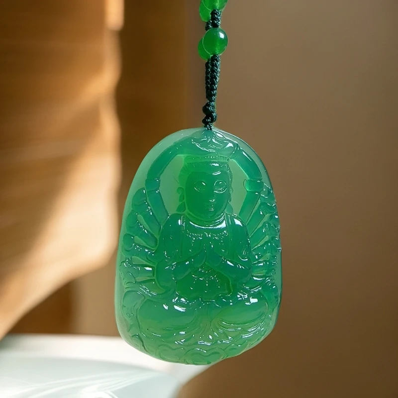 238-蒂凡甄选DIY精美时尚绿千手观音吊坠（多样性发货发一）