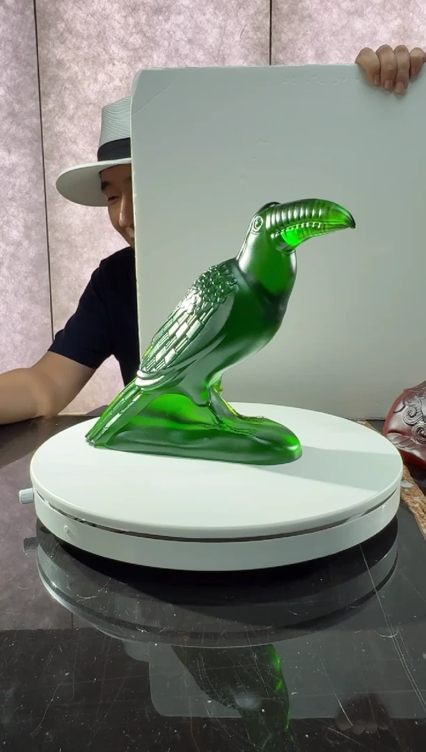 摆件CS0202046犀鸟水晶琉璃艺术摆件