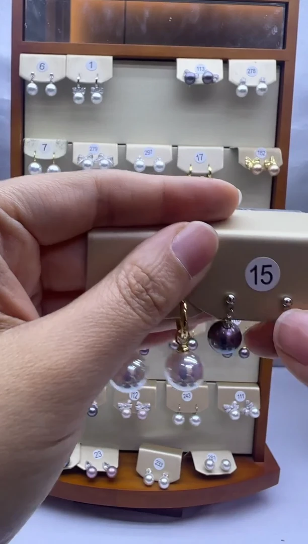 未镶嵌耳饰淡水珍珠142+15