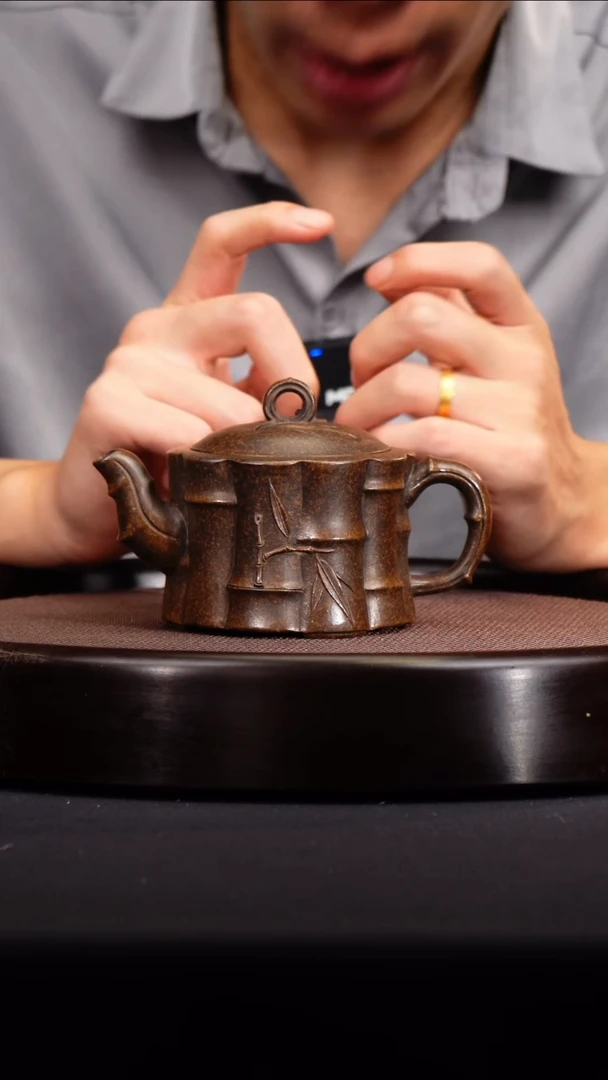 茶壶紫砂竹鼓